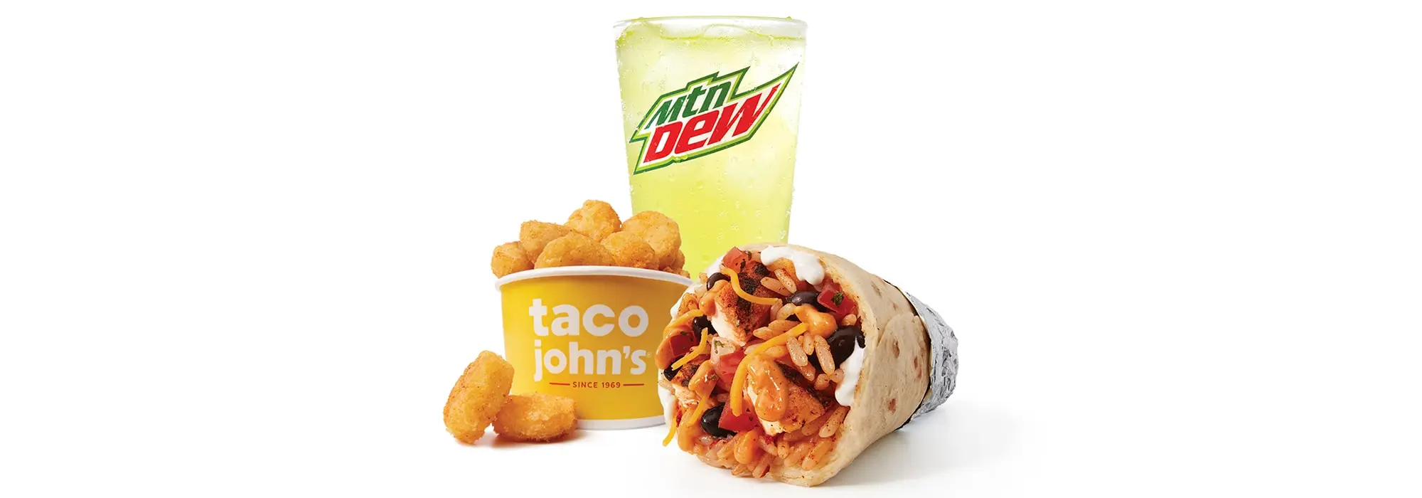 Taco Johns Boss Burrito Combo
